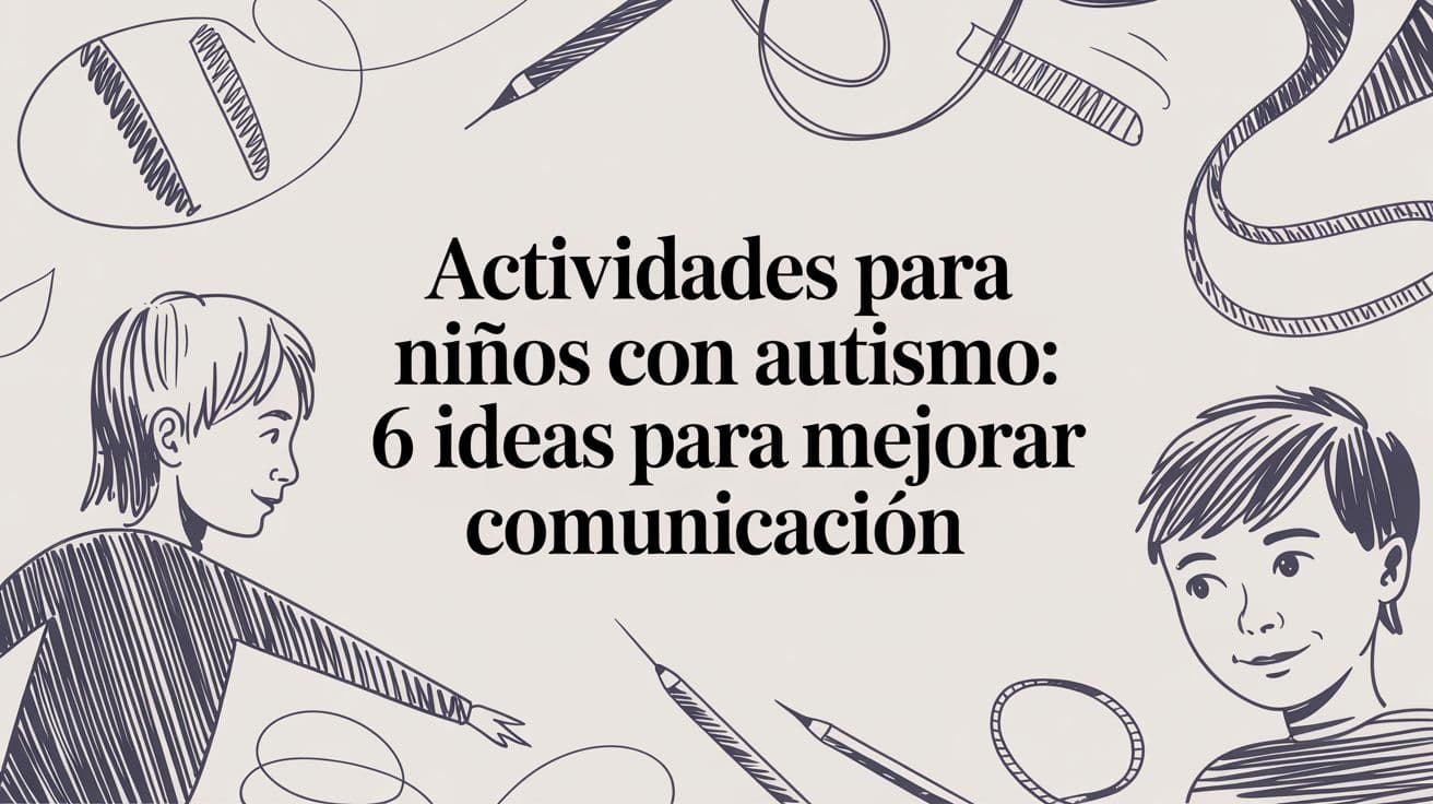 Actividades para niños con autismo: 6 ideas para mejorar comunicación