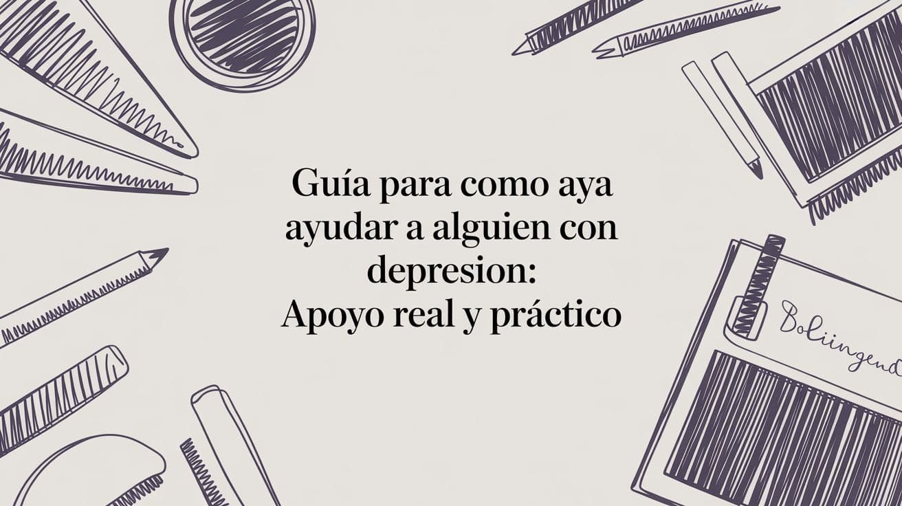 Guía sobre cómo ayudar a alguien con depresión: apoyo real y práctico