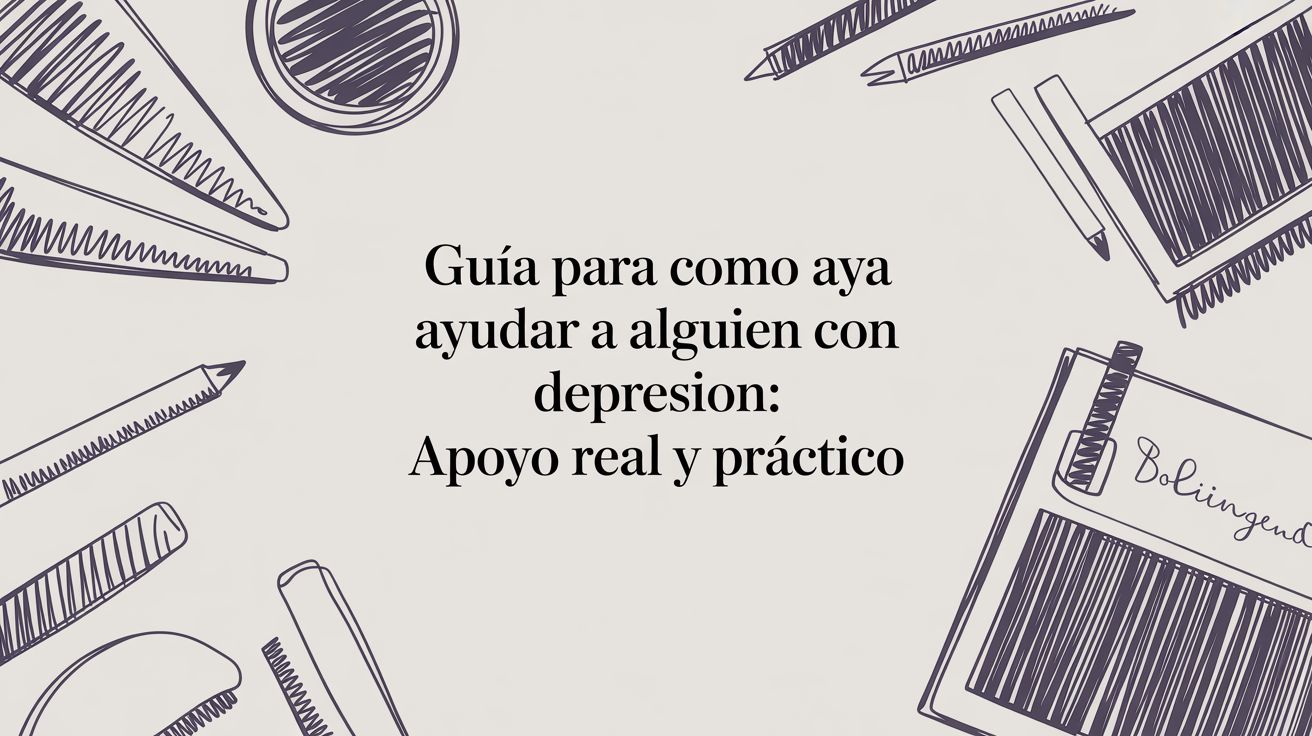 Guía sobre cómo ayudar a alguien con depresión: apoyo real y práctico